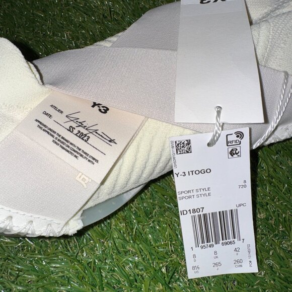 Adidas Y-3 ITOGO Yohji Yamamoto Slip On Shoes Cream White Men\'s 8.5 ID1807 $600 main image 6
